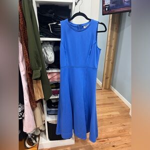 LOFT Cobalt Blue Sleeveless Midi Dress